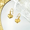 304 Stainless Steel Heart Dangle Earrings for Women EJEW-G417-02G-2