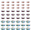300Pcs 3 Styles Rondelle Brass Rhinestone Spacer Beads RB-TA0001-33P-3