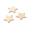 Unfinished Natural Poplar Wood Pendants WOOD-E010-05-2