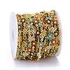 Handmade Brass Enamel Link Chains CHC-I035-13G-01-4