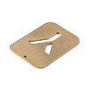 Ion Plating(IP) 304 Stainless Steel Pendants STAS-K216-49Y-G-4