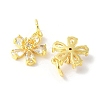 Brass Micro Pave Cubic Zirconia Pendants KK-U067-03G-04-2