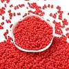 Rubberized Style Glass Seed Beads SEED-Z003-01E-2