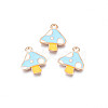 Autumn Theme Alloy Enamel Charms X-ENAM-S115-143D-1