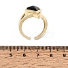 Brass Micro Pave Cubic Zirconia Cuff Rings for Women GG-CBA7610-11G-06-5