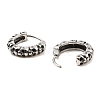 Skull Theme 316 Surgical Stainless Steel Hoop Earrings for Women Men EJEW-D096-04D-AS-2