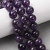 Natural Amethyst Beads Strands G-E481-03-12mm-7