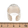 Natural Pearl Open Cuff Ring with Polymer Clay Crystal Rhinestone LS-RJEW-F077-24MS-01-A-3