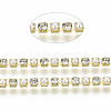 Brass Rhinestone Strass Chains CHC-T011-SS6.5-01G-2