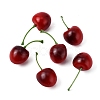 Mini Foam Imitation Cherries DIY-WH0030-27A-1