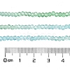 Transparent Painted Glass Beads Strands X1-DGLA-A034-T2mm-A16-3