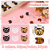 30Pcs 3 Colors Acrylic Buttons FIND-OC0003-88-2