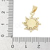 Brass Micro Pave Cubic Zirconia Pendants KK-Q028-29G-03-3