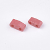 2-Hole Baking Paint Glass Seed Beads SEED-S023-17B-18-2