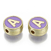 Alloy Enamel Beads ENAM-S122-028A-NR-2