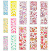8 Styles Laser PVC Stickers AJEW-TA0001-56-1