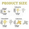 304 & 201 Stainless Steel Stud Earring Findings STAS-YW0011-14-3