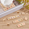 Random Mixed Capital Letters or Unfinished Blank Wooden Scrabble Tiles DIY-WH0162-89-5