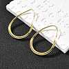 Teardrop Brass Dangle Earrings EJEW-R018-01G-1