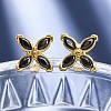 304 Stainless Steel Stud Earrings EJEW-C135-01G-03-1