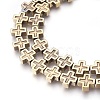 Electroplated Non-magnetic Synthetic Hematite Beads Strands G-P392-F06-2