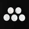 Natural White Shell Cabochons SSHEL-N034-138-2