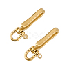 2Pcs Brass Shackle Clasps KK-PH0012-62B-G-1