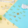 10 Pairs Brass Micro Pave Clear Cubic Zirconia Earring Hooks ZIRC-SZ0005-20-3