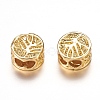 Brass Beads ZIRC-F067-09G-RS-2