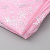 Snowflake Pattern Polyester Mesh Fabric DIY-WH0304-672C-2