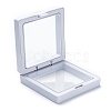 Square Transparent PE Thin Film Suspension Jewelry Display Box CON-D009-01B-05-3