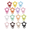 Spray Painted Alloy Swivel Snap Hook Clasps AL-CBA5501-01-1