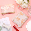 2Pcs 2 Colors Chinese Style Rectangle Cloth Zipper Pouches ABAG-GF0001-22-4