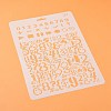 Plastic Reusable Drawing Painting Stencils Templates DIY-F018-B21-1
