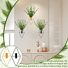 8Pcs 2 Styles Rhombus Iron Wall-mounted Vase AJEW-DR0002-97-7