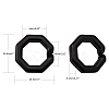 Opaque Spray Painted Acrylic Linking Rings OACR-S021-26A-C01-3