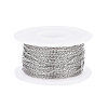 Tarnish Resistant 304 Stainless Steel Cable Chains CHS-D004-01P-4