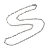 Non-Tarnish 201 Stainless Steel Bar Link Chain Necklaces for Men Women NJEW-G112-07D-P-1