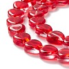 Transparent Glass Beads Strand GLAA-F112-03I-4
