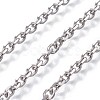 Tarnish Resistant 304 Stainless Steel Cable Chains CHS-P007-27P-04-1