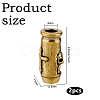 2Pcs Brass Beads KK-DC0004-93AB-2