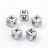 Plated Acrylic Beads X-PB43C9308-K-1