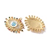 Rack Plating Brass Micro Pave Cubic Zirconia Pendants KK-H486-24G-05-2