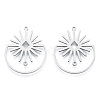 Non-Tarnish 201 Stainless Steel Pendants STAS-N090-LA952-1-1