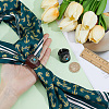 2Pcs 2 Colors Leather & Alloy & Synthetic Turquoise Scarf Clips AJEW-CL0005-24C-3