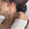 60Pcs 3 Colors Long-Lasting Plated Brass Hoop Earrings Findings KK-CN0003-12-7