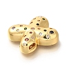 Brass Cubic Zirconia Pendants KK-M295-13G-X-2