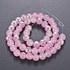 Spray Painted Glass Beads Strands X-GGLA-S058-001C-01-2