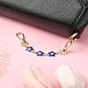 Alloy Enamel Evil Eye Flower Link Bag Strap FIND-YW00004-4