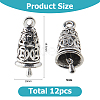 12Pcs Tibetan Style Alloy Pendants KK-HS0001-88-2